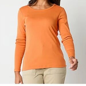 St. John's Bay Long Sleeve Top